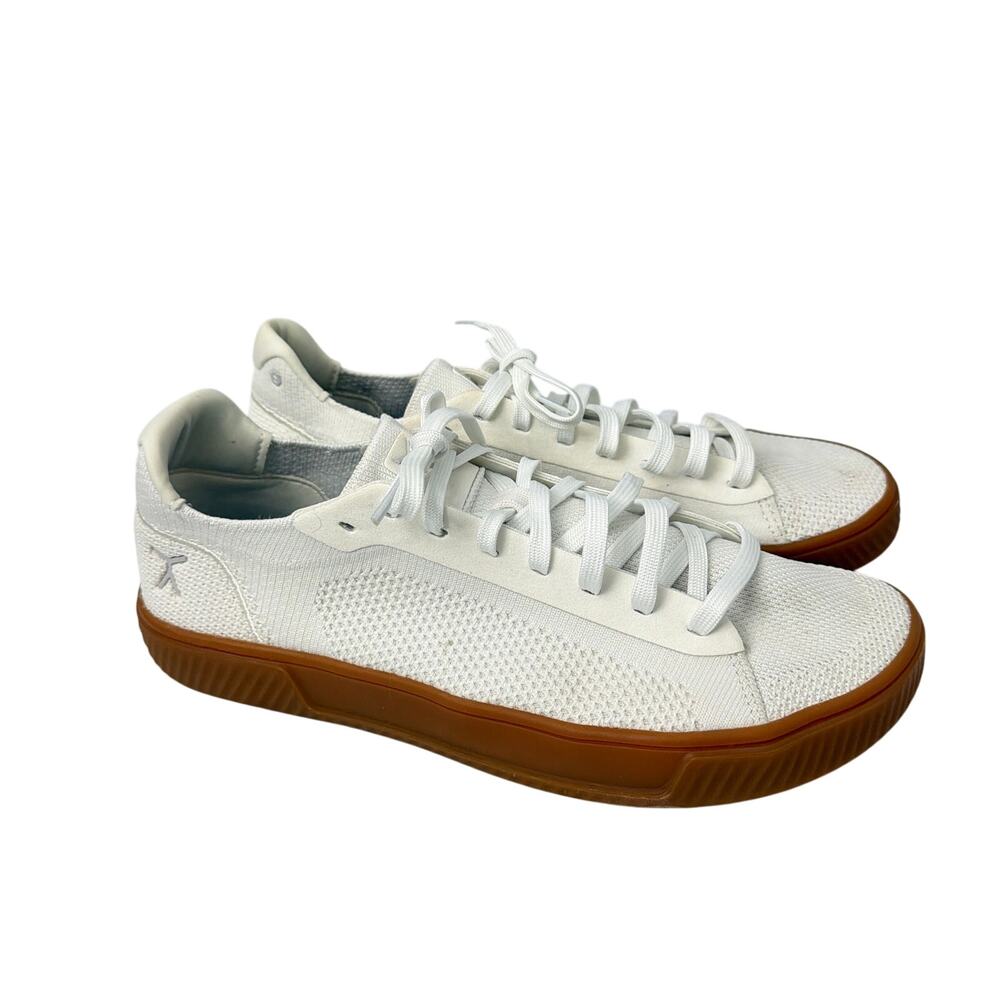 Flux Shoes Mens 10.5 Footwear Adapt Knit Trainer White Gum Athletic Sneakers